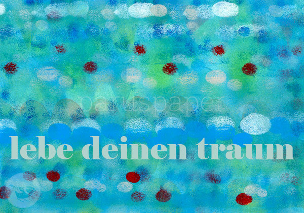 Postkarte "lebe deinen traum"