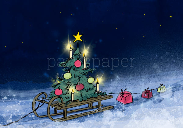 Postkarte "Christmas is coming"
