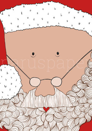 Postkarte "Der Weihnachtsmann"