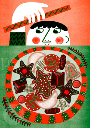 Postkarte "Weihnachtsgebäck"