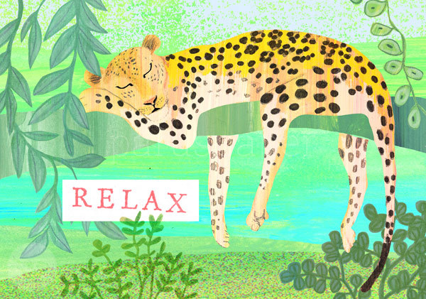 Postkarte "RELAX - Jaguar"