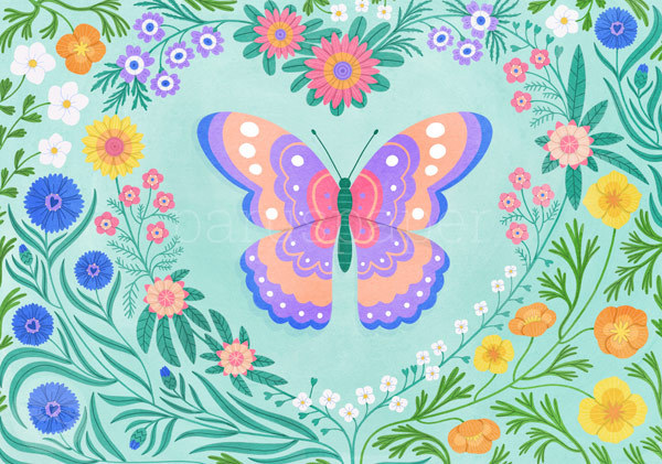 Postkarte "Zauberhafter Schmetterling"