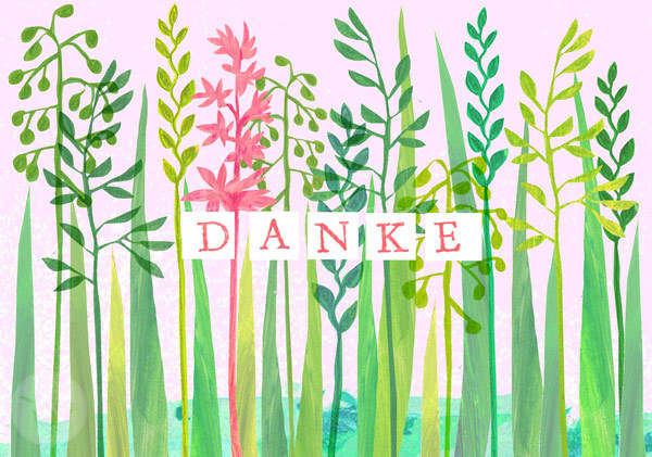 Greeting Card "DANKE - Wiese"