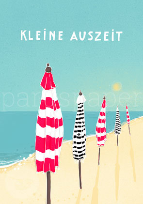 Postkarte "KLEINE AUSZEIT - Schirme"
