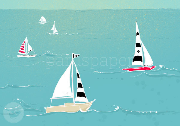 Postkarte "Segelboote"